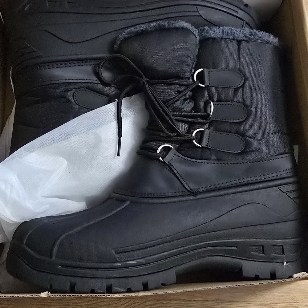 Men's Black Winter Boots